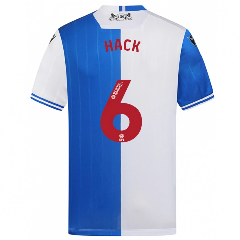 Danxen Mujer Camiseta Ellie Hack #6 Azul Blanco 1ª Equipación 2025/26 La Camisa México