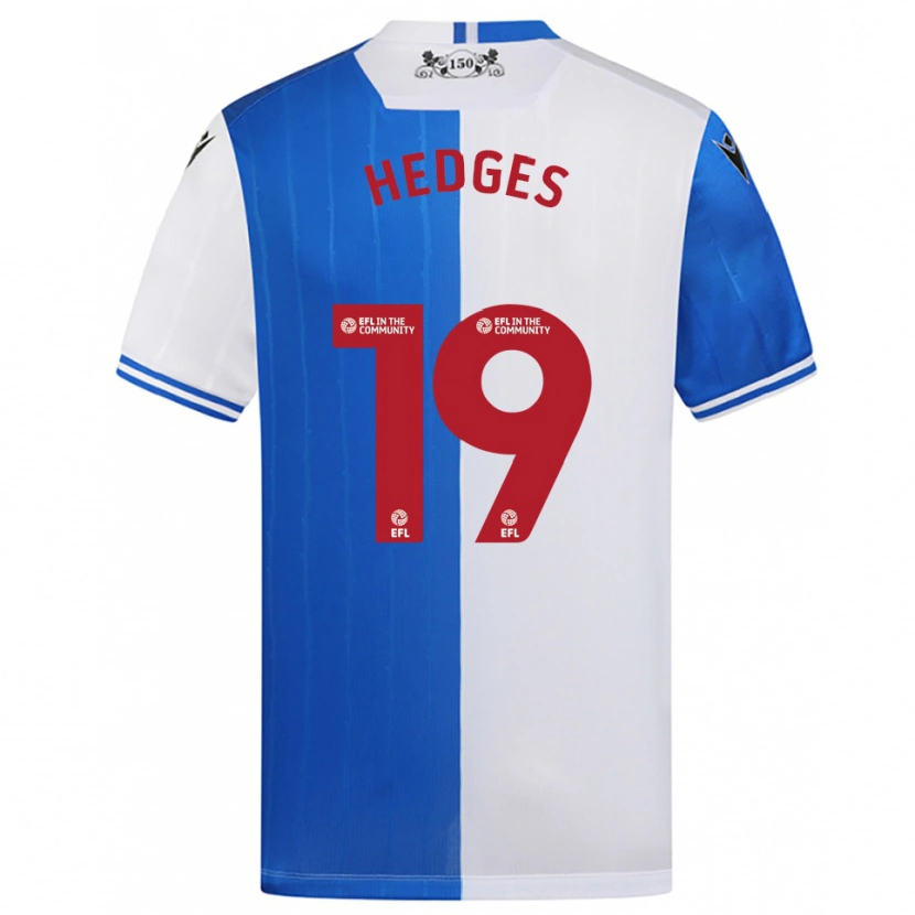Danxen Mujer Camiseta Ryan Hedges #19 Azul Blanco 1ª Equipación 2025/26 La Camisa México