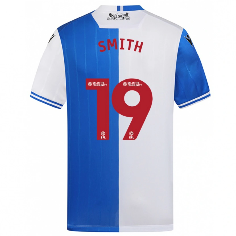 Danxen Mujer Camiseta Evie Smith #19 Azul Blanco 1ª Equipación 2025/26 La Camisa México