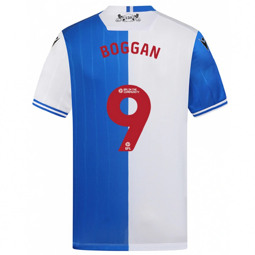 Danxen Mujer Camiseta Joe Boggan #9 Azul Blanco 1ª Equipación 2025/26 La Camisa México