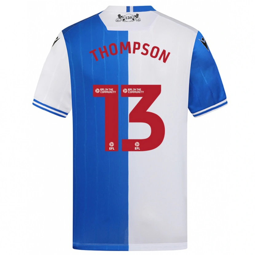 Danxen Mujer Camiseta Luke Thompson #13 Azul Blanco 1ª Equipación 2025/26 La Camisa México