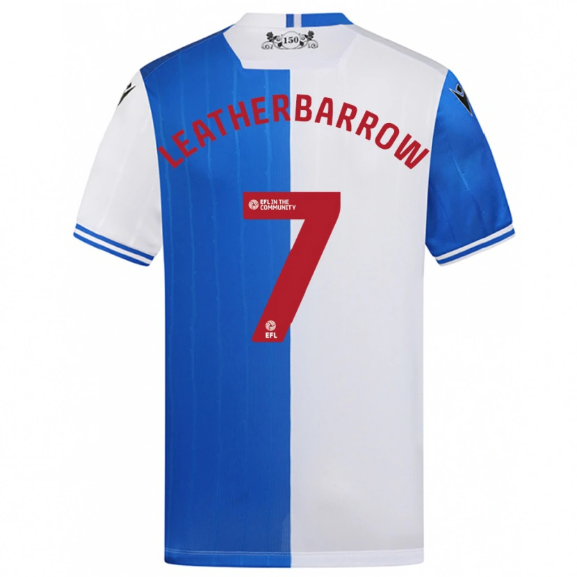 Danxen Mujer Camiseta Freddie Leatherbarrow #7 Azul Blanco 1ª Equipación 2025/26 La Camisa México