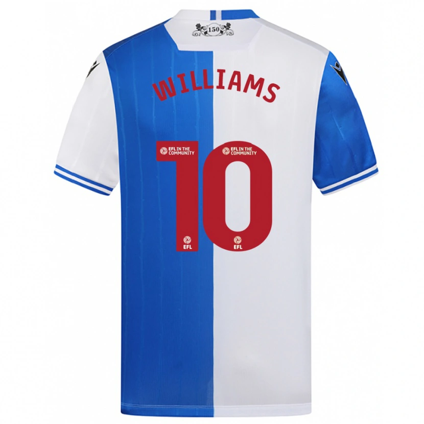 Danxen Mujer Camiseta Chloe Williams #10 Azul Blanco 1ª Equipación 2025/26 La Camisa México