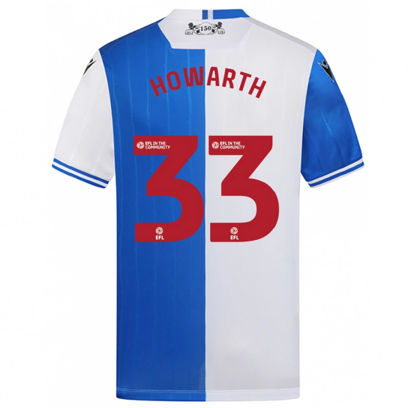 Danxen Mujer Camiseta Taylor Howarth #33 Azul Blanco 1ª Equipación 2025/26 La Camisa México