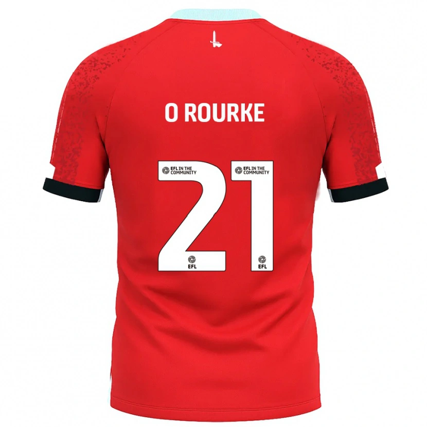 Danxen Mujer Camiseta Sophie O'rourke #21 Rojo Blanco 1ª Equipación 2025/26 La Camisa México