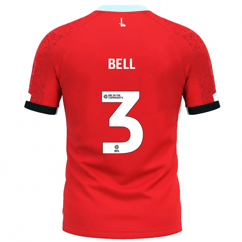 Danxen Mujer Camiseta Amari'i Bell #3 Rojo Blanco 1ª Equipación 2025/26 La Camisa México