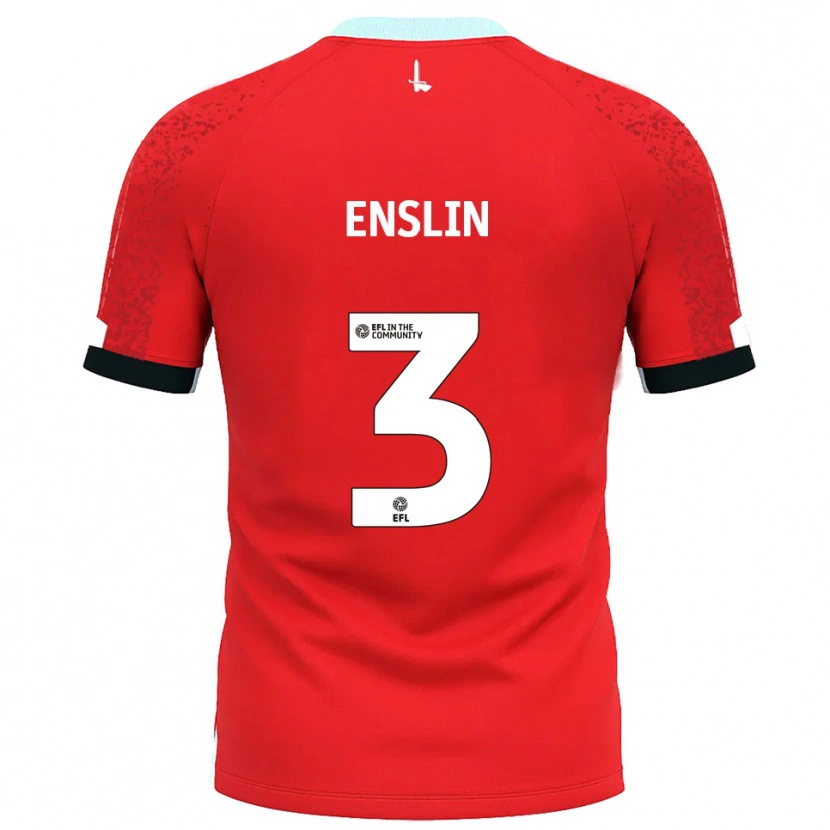 Danxen Mujer Camiseta Kai Enslin #3 Rojo Blanco 1ª Equipación 2025/26 La Camisa México