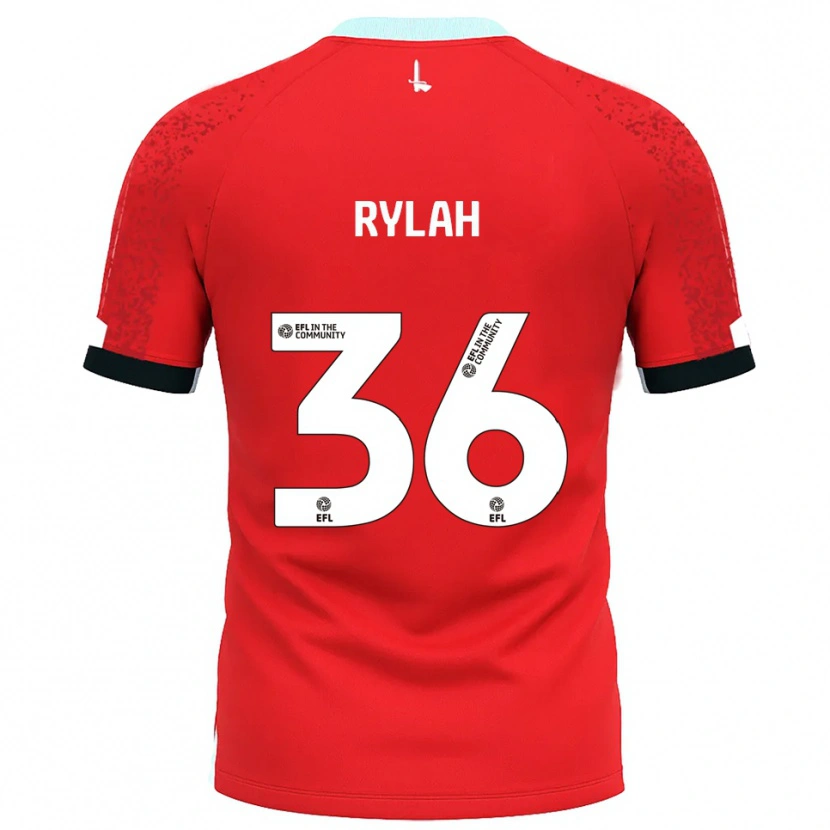 Danxen Mujer Camiseta Henry Rylah #36 Rojo Blanco 1ª Equipación 2025/26 La Camisa México