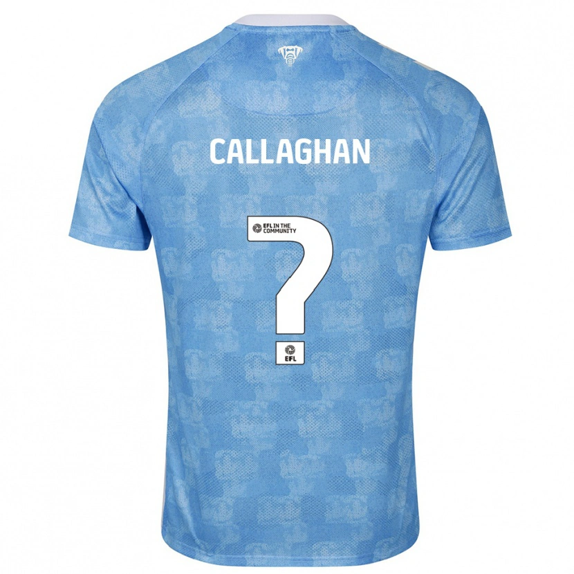Danxen Mujer Camiseta Charlie Callaghan #0 Azul Celeste Blanco 1ª Equipación 2025/26 La Camisa México