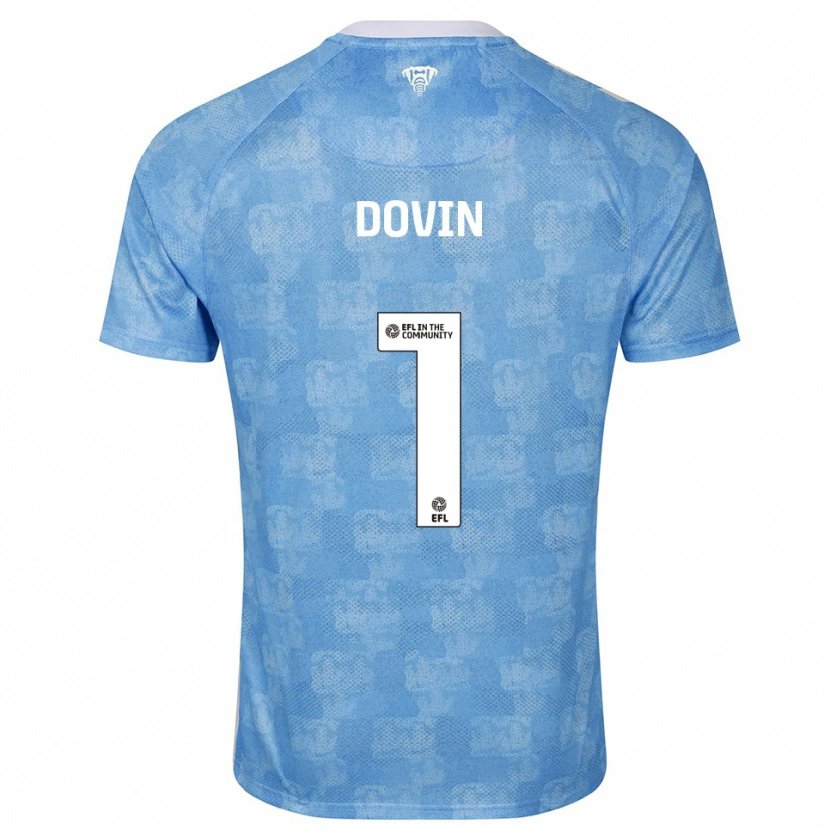 Danxen Mujer Camiseta Oliver Dovin #1 Azul Celeste Blanco 1ª Equipación 2025/26 La Camisa México