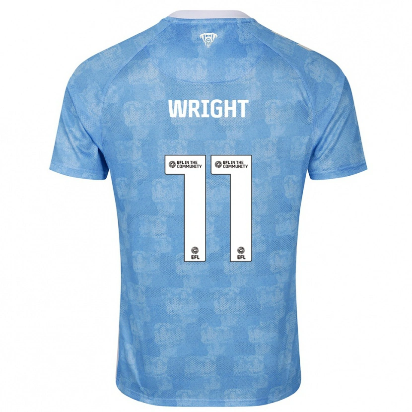 Danxen Mujer Camiseta Haji Wright #11 Azul Celeste Blanco 1ª Equipación 2025/26 La Camisa México