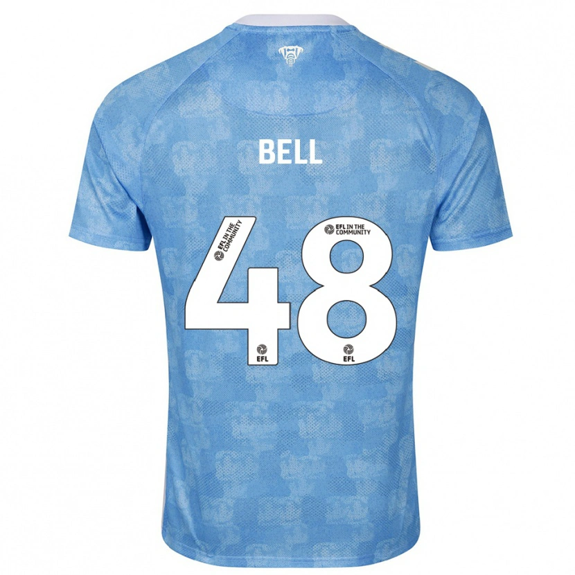 Danxen Mujer Camiseta Luke Bell #48 Azul Celeste Blanco 1ª Equipación 2025/26 La Camisa México