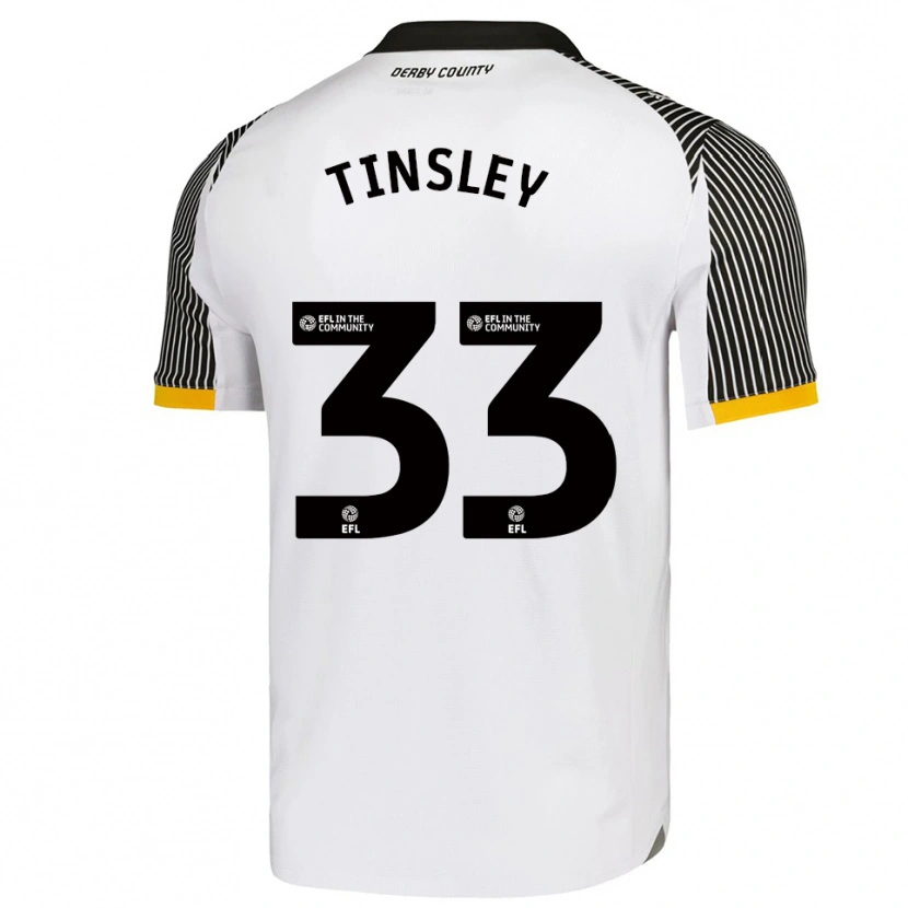 Danxen Mujer Camiseta Megan Tinsley #33 Blanco Negro 1ª Equipación 2025/26 La Camisa México