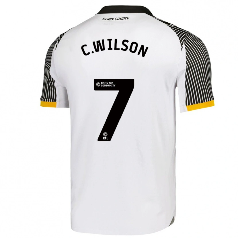 Danxen Mujer Camiseta Cameron Wilson #7 Blanco Negro 1ª Equipación 2025/26 La Camisa México