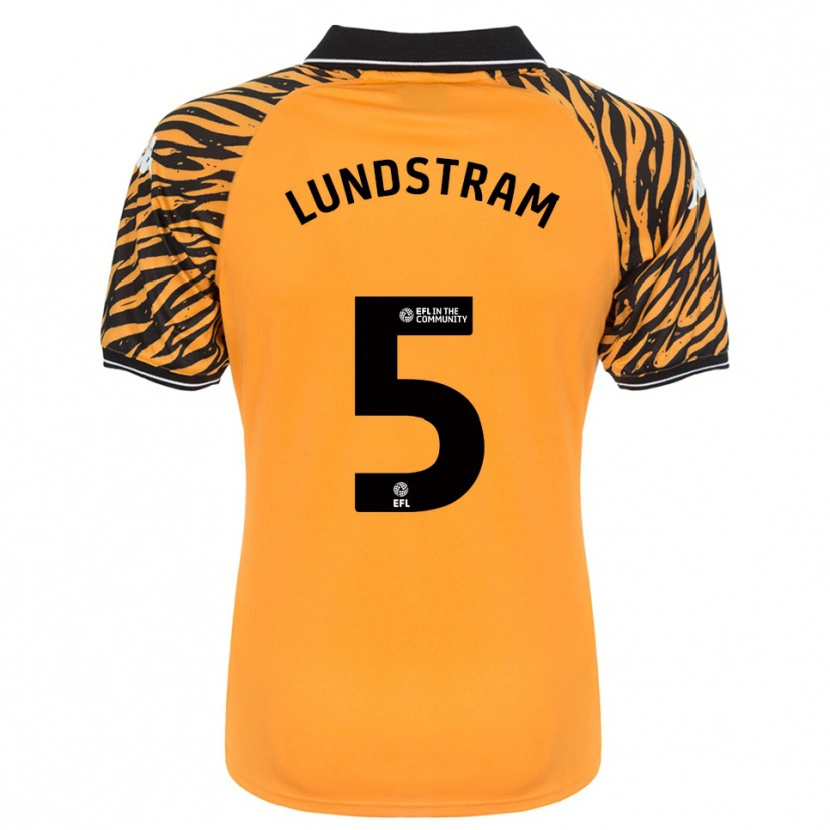 Danxen Mujer Camiseta John Lundstram #5 Naranja Negro 1ª Equipación 2025/26 La Camisa México