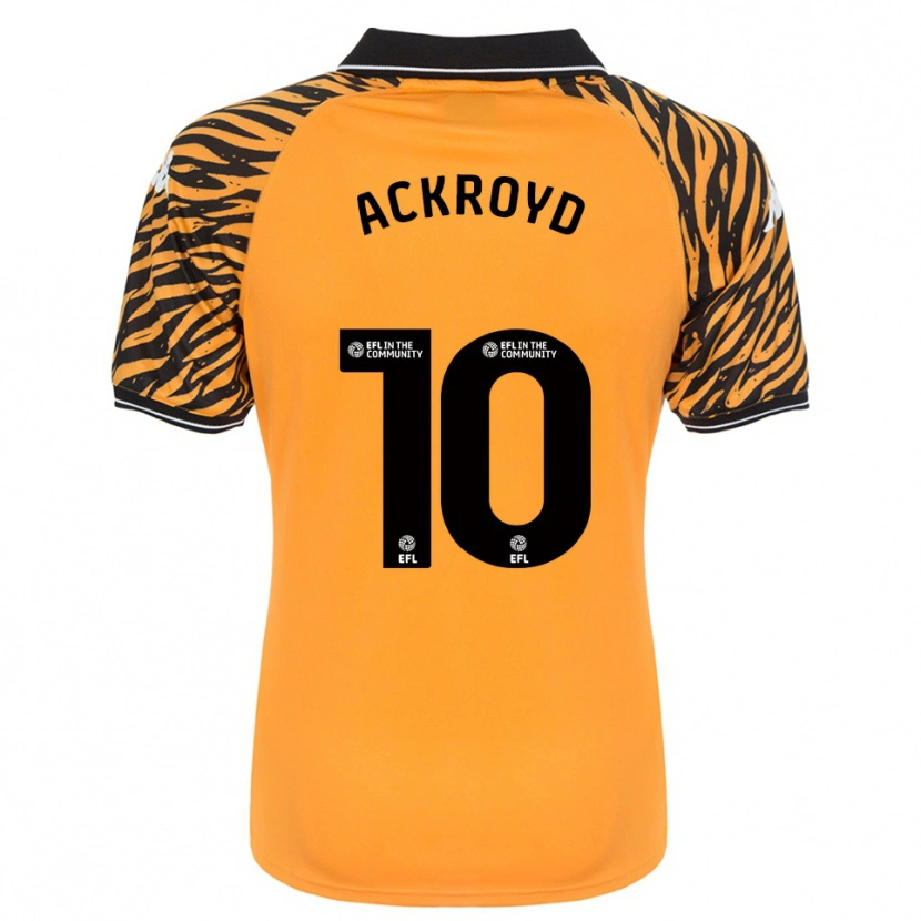 Danxen Mujer Camiseta Rachael Ackroyd #10 Naranja Negro 1ª Equipación 2025/26 La Camisa México
