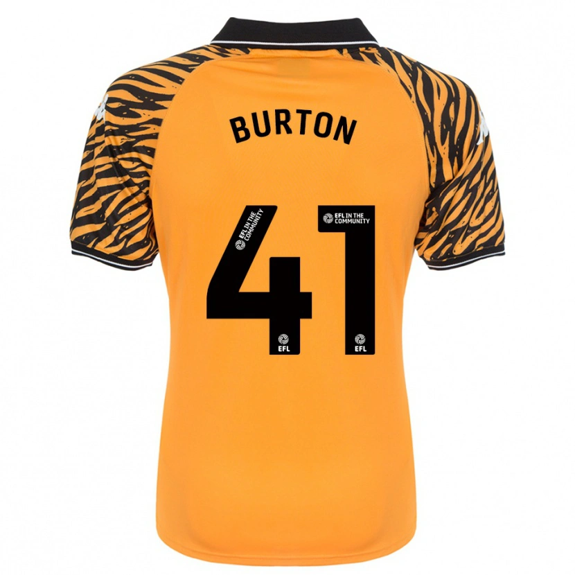 Danxen Mujer Camiseta Jess Burton #41 Naranja Negro 1ª Equipación 2025/26 La Camisa México