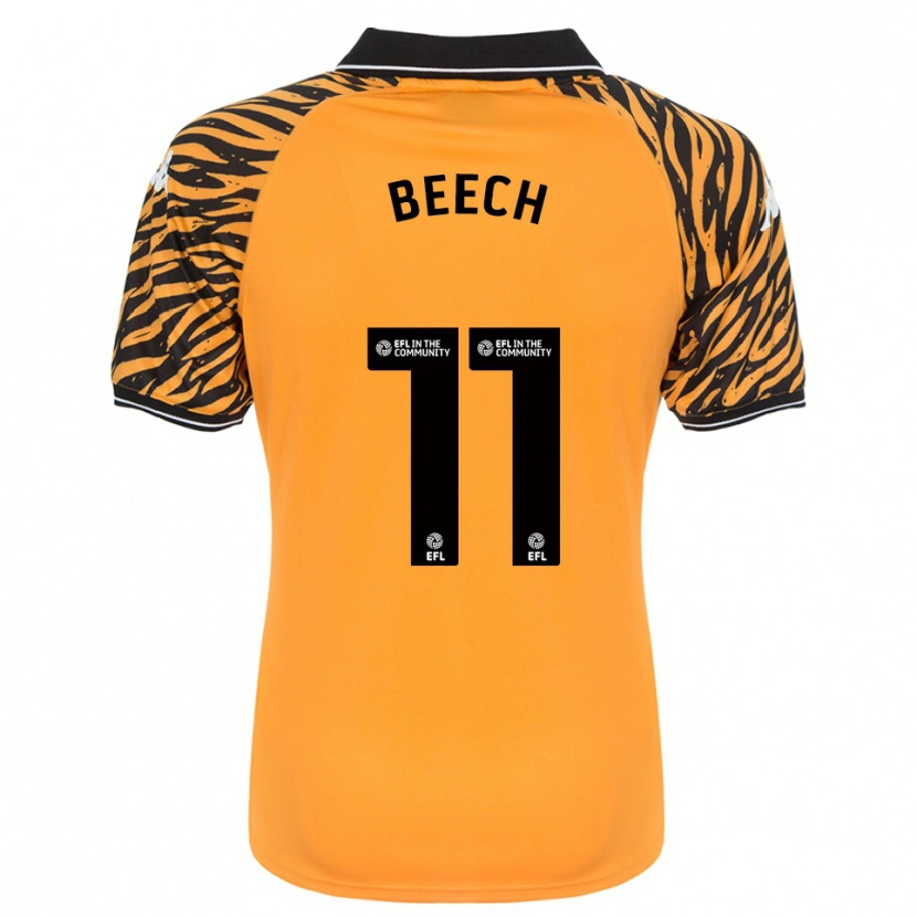 Danxen Mujer Camiseta Rebecca Beech #11 Naranja Negro 1ª Equipación 2025/26 La Camisa México