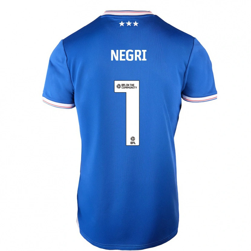 Danxen Mujer Camiseta Natalia Negri #1 Azul Blanco 1ª Equipación 2025/26 La Camisa México