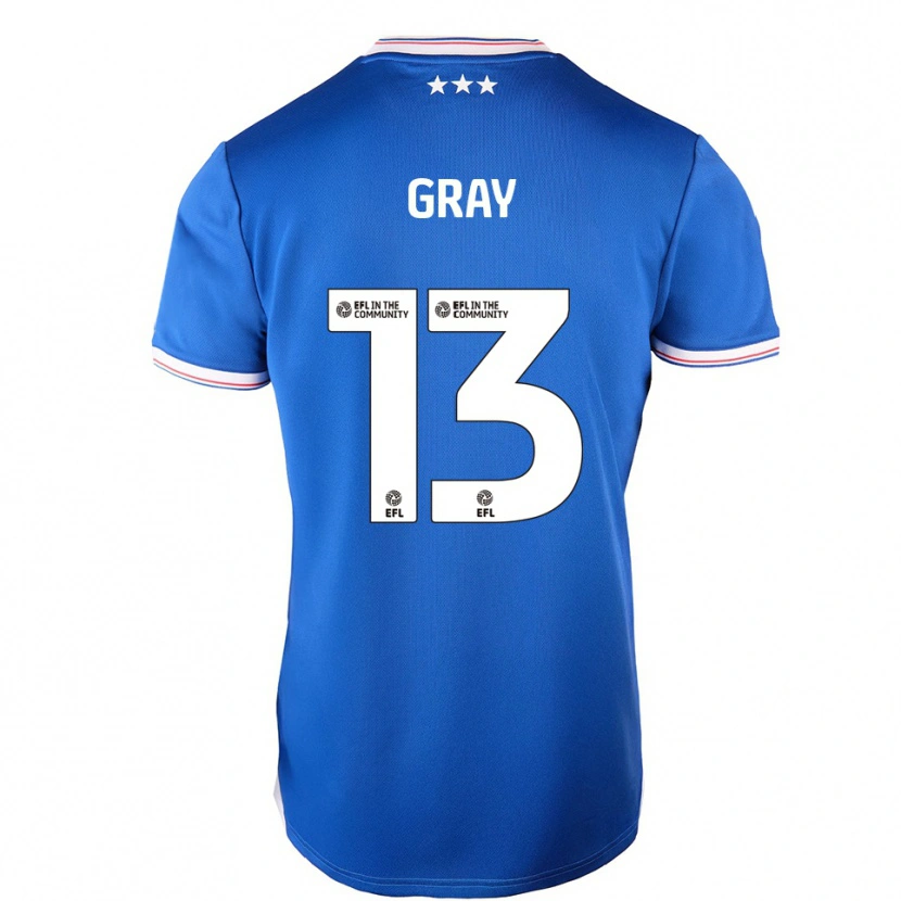 Danxen Mujer Camiseta Henry Gray #13 Azul Blanco 1ª Equipación 2025/26 La Camisa México
