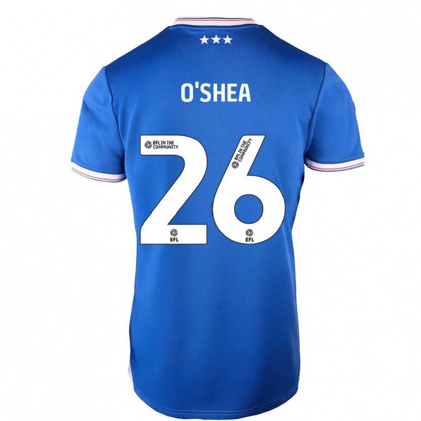 Danxen Mujer Camiseta Dara O'shea #26 Azul Blanco 1ª Equipación 2025/26 La Camisa México