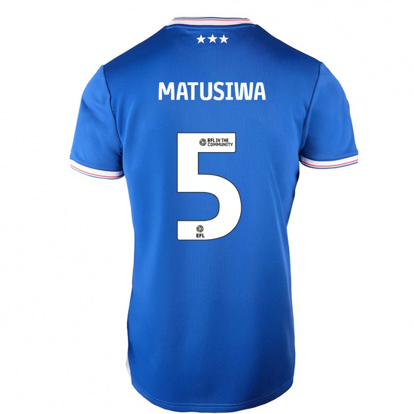 Danxen Mujer Camiseta Azor Matusiwa #5 Azul Blanco 1ª Equipación 2025/26 La Camisa México