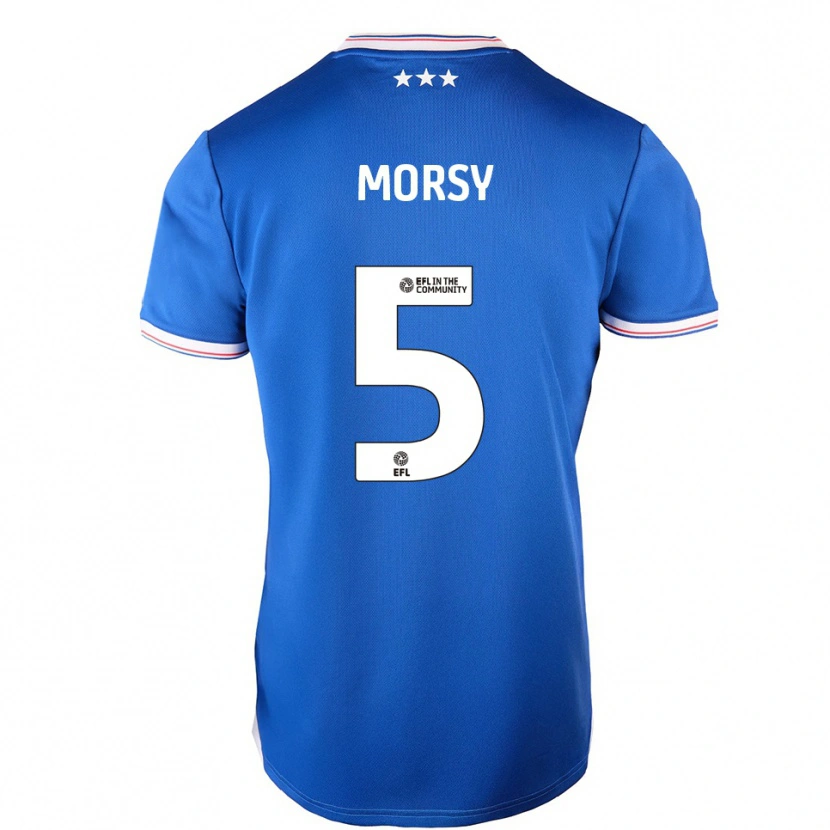 Danxen Mujer Camiseta Samy Morsy #5 Azul Blanco 1ª Equipación 2025/26 La Camisa México