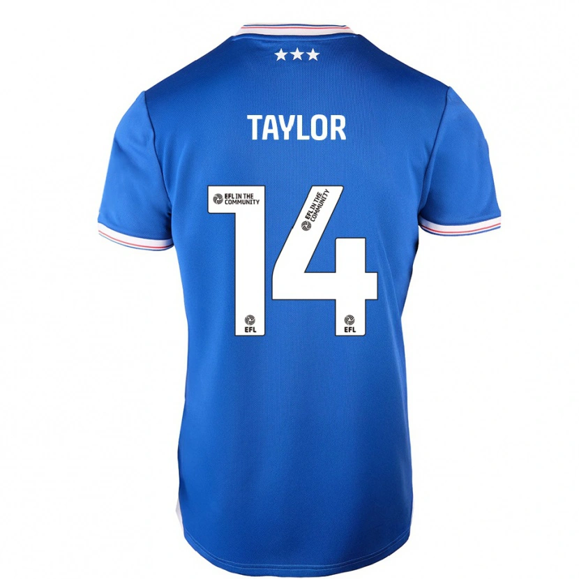 Danxen Mujer Camiseta Jack Taylor #14 Azul Blanco 1ª Equipación 2025/26 La Camisa México