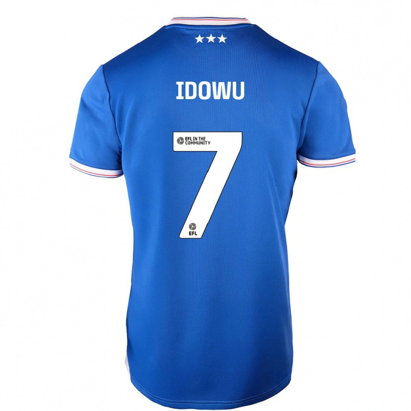 Danxen Mujer Camiseta Tudor Mendel-Idowu #7 Azul Blanco 1ª Equipación 2025/26 La Camisa México