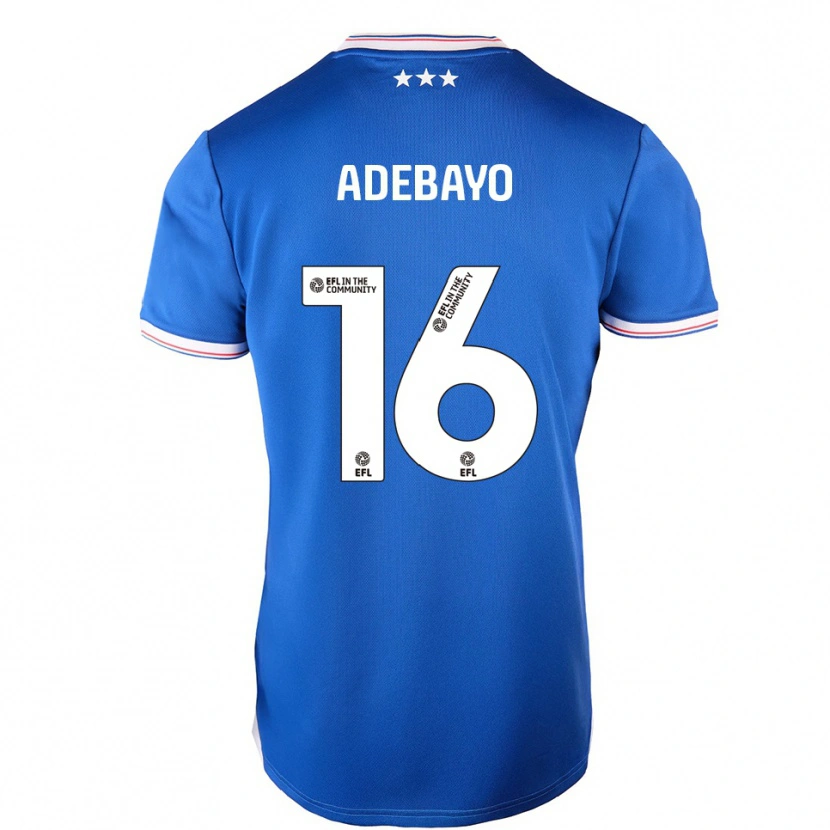 Danxen Mujer Camiseta Afi Adebayo #16 Azul Blanco 1ª Equipación 2025/26 La Camisa México