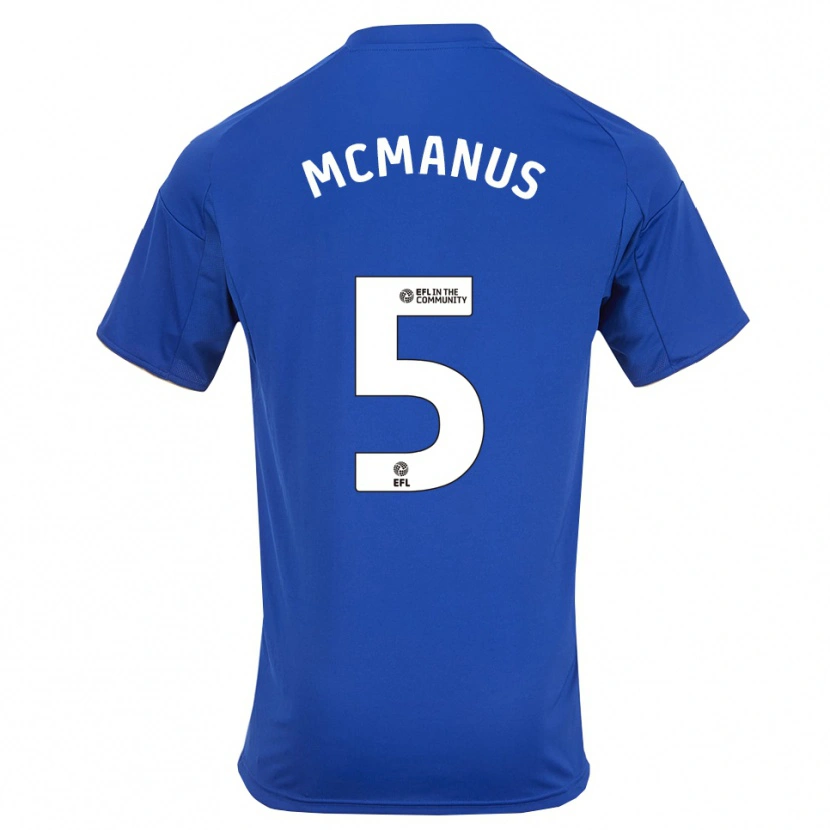 Danxen Mujer Camiseta Abbie Mcmanus #5 Azul Oro 1ª Equipación 2025/26 La Camisa México