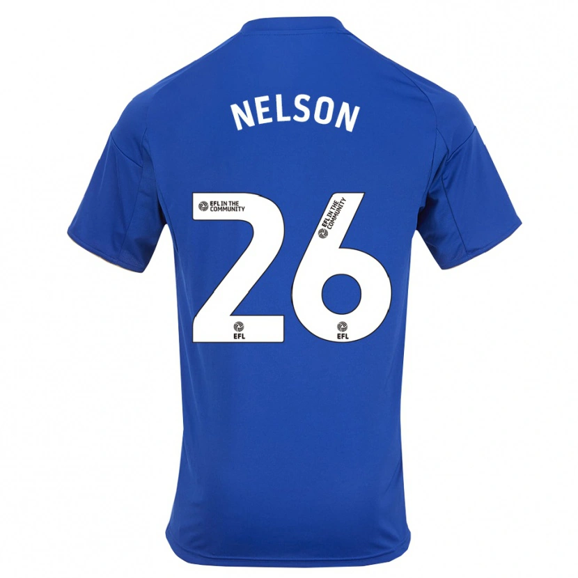 Danxen Mujer Camiseta Ben Nelson #26 Azul Oro 1ª Equipación 2025/26 La Camisa México