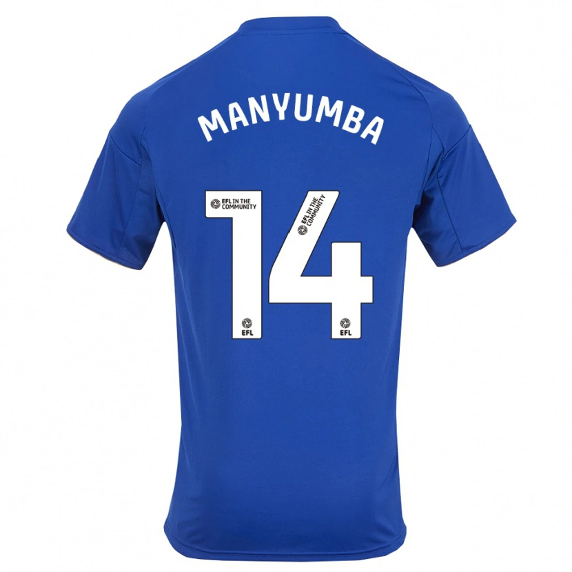 Danxen Mujer Camiseta Tinashe Manyumba #14 Azul Oro 1ª Equipación 2025/26 La Camisa México