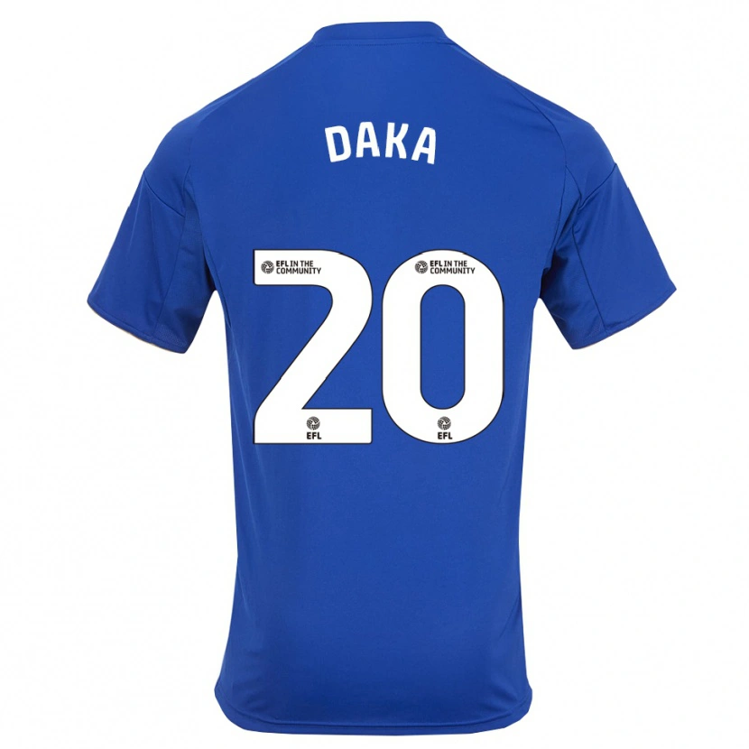 Danxen Mujer Camiseta Patson Daka #20 Azul Oro 1ª Equipación 2025/26 La Camisa México