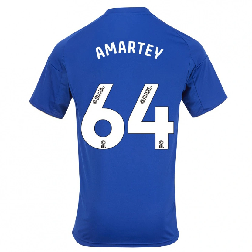 Danxen Mujer Camiseta Bobby Amartey #64 Azul Oro 1ª Equipación 2025/26 La Camisa México