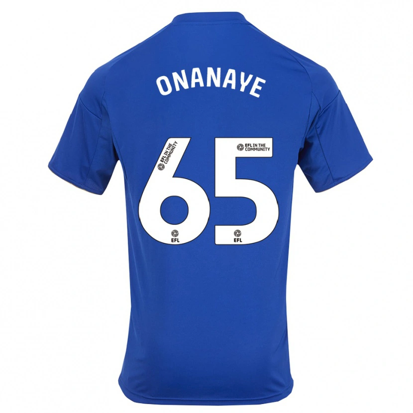 Danxen Mujer Camiseta Toby Onanaye #65 Azul Oro 1ª Equipación 2025/26 La Camisa México