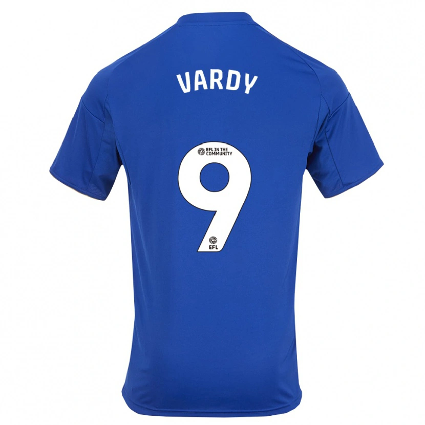 Danxen Mujer Camiseta Jamie Vardy #9 Azul Oro 1ª Equipación 2025/26 La Camisa México