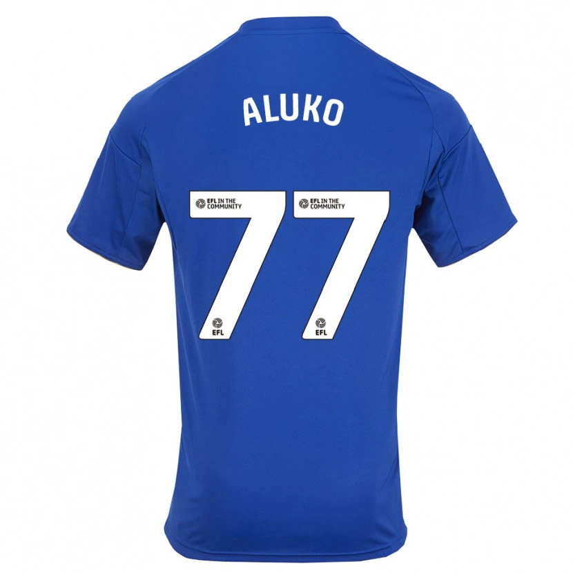 Danxen Mujer Camiseta Olabade Aluko #77 Azul Oro 1ª Equipación 2025/26 La Camisa México