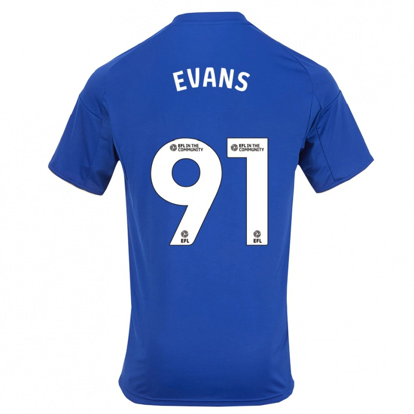 Danxen Mujer Camiseta Jake Evans #91 Azul Oro 1ª Equipación 2025/26 La Camisa México