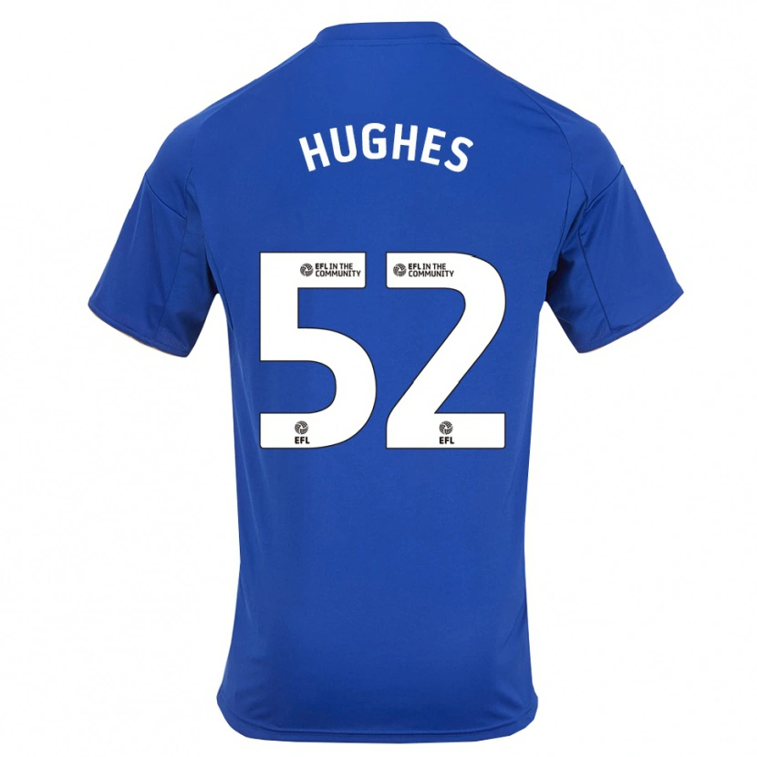 Danxen Mujer Camiseta Iestyn Hughes #52 Azul Oro 1ª Equipación 2025/26 La Camisa México