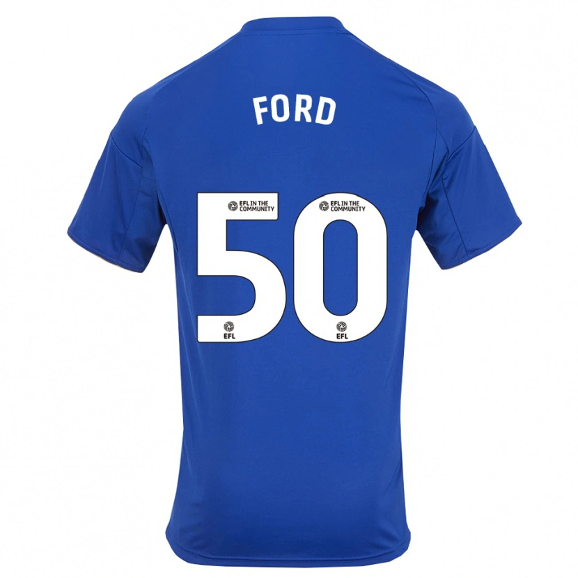 Danxen Mujer Camiseta Harvey Godsmark Ford #50 Azul Oro 1ª Equipación 2025/26 La Camisa México