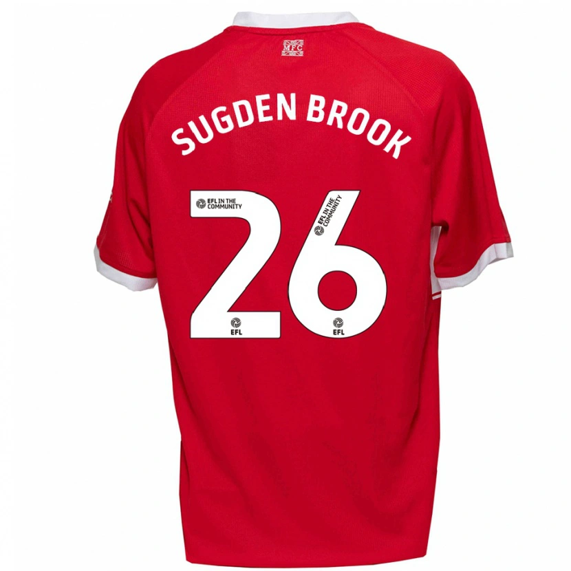 Danxen Mujer Camiseta Darcie Sugden-Brook #26 Rojo Blanco 1ª Equipación 2025/26 La Camisa México