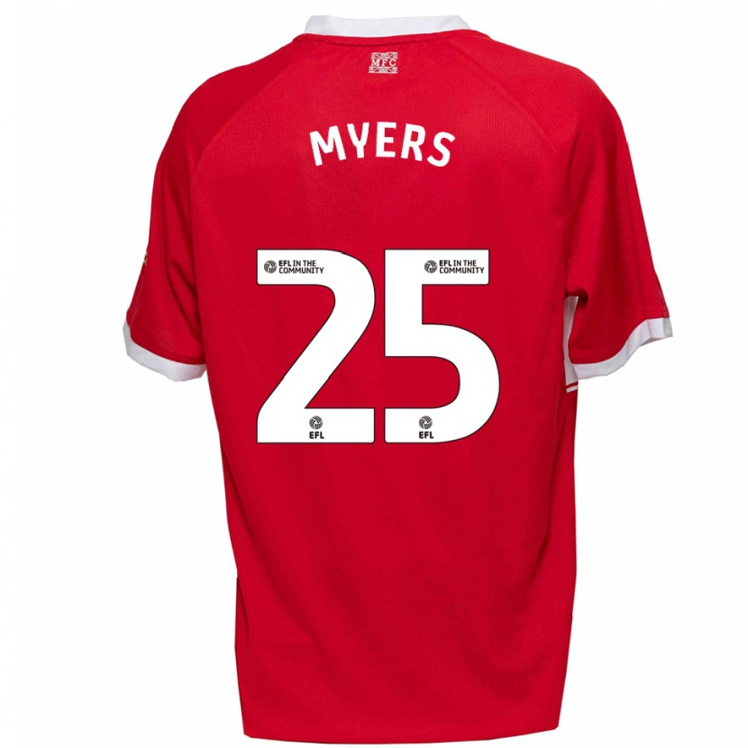 Danxen Mujer Camiseta Maddie Myers #25 Rojo Blanco 1ª Equipación 2025/26 La Camisa México