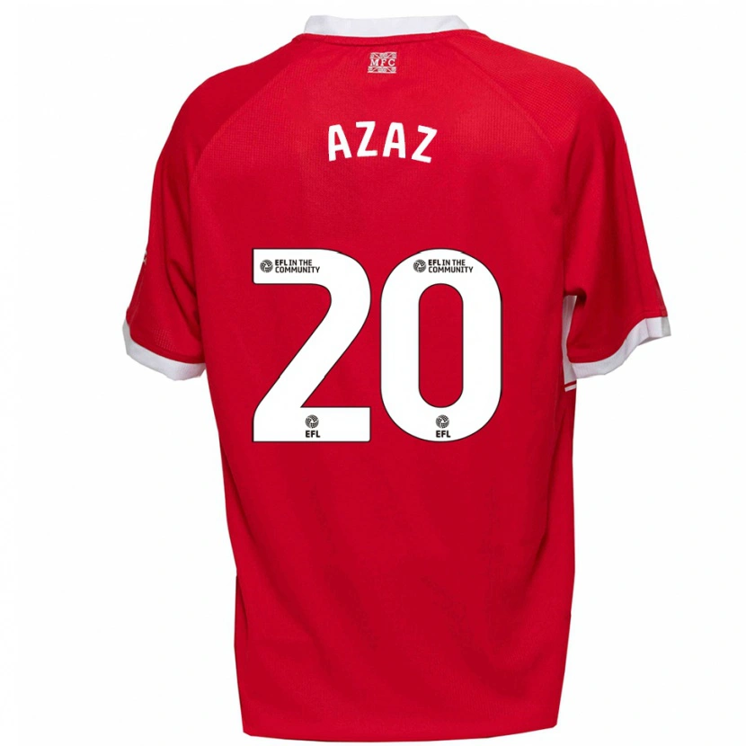 Danxen Mujer Camiseta Finn Azaz #20 Rojo Blanco 1ª Equipación 2025/26 La Camisa México
