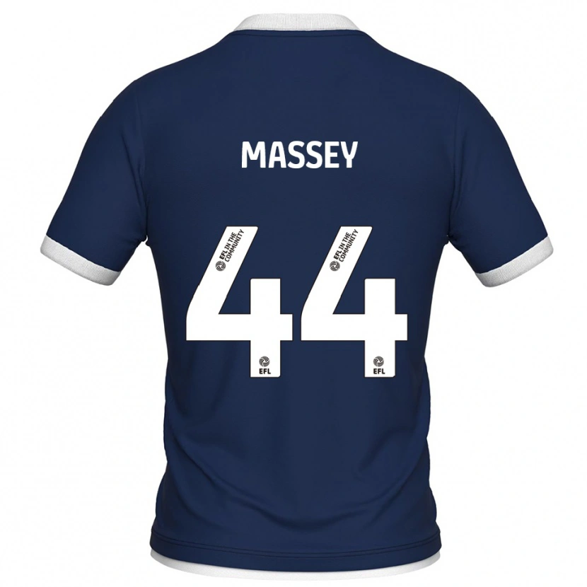 Danxen Mujer Camiseta Alfie Massey #44 Azul Marino Blanco 1ª Equipación 2025/26 La Camisa México