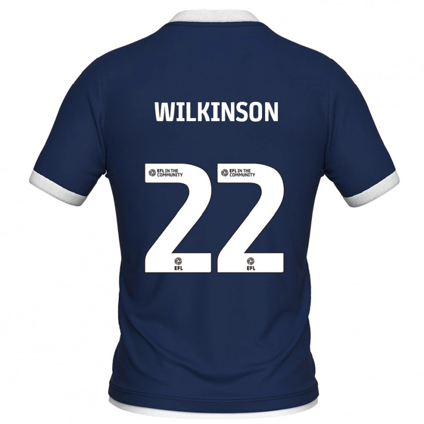 Danxen Mujer Camiseta Chloe Wilkinson #22 Azul Marino Blanco 1ª Equipación 2025/26 La Camisa México