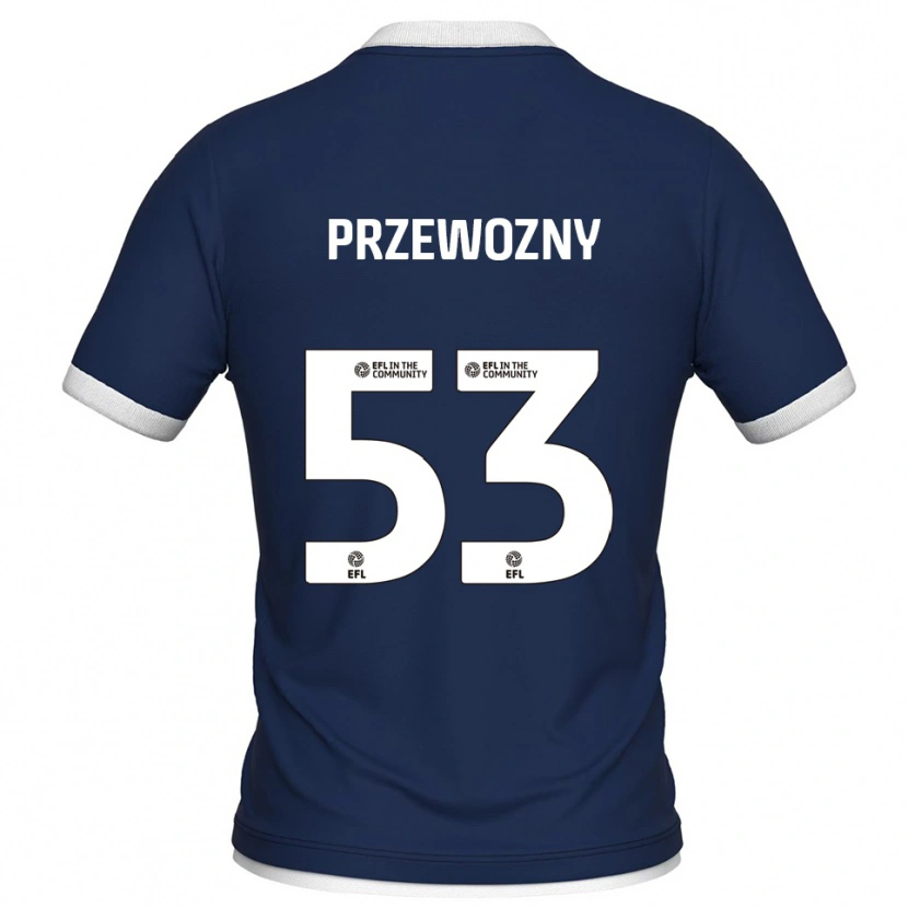 Danxen Mujer Camiseta Jakub Przewozny #53 Azul Marino Blanco 1ª Equipación 2025/26 La Camisa México
