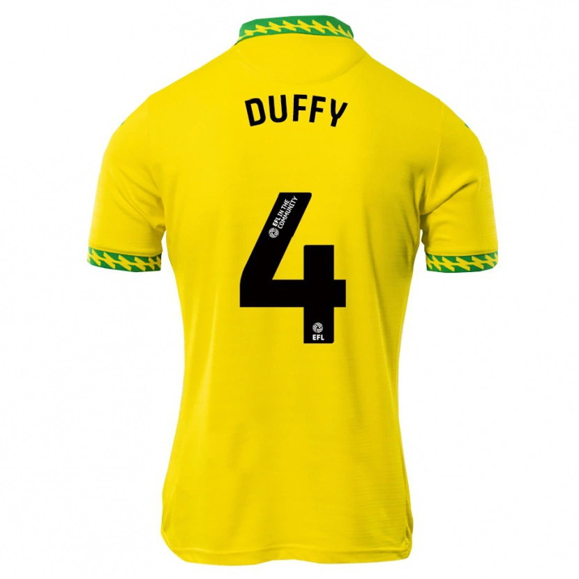 Danxen Mujer Camiseta Shane Duffy #4 Blanco Verde 1ª Equipación 2025/26 La Camisa México