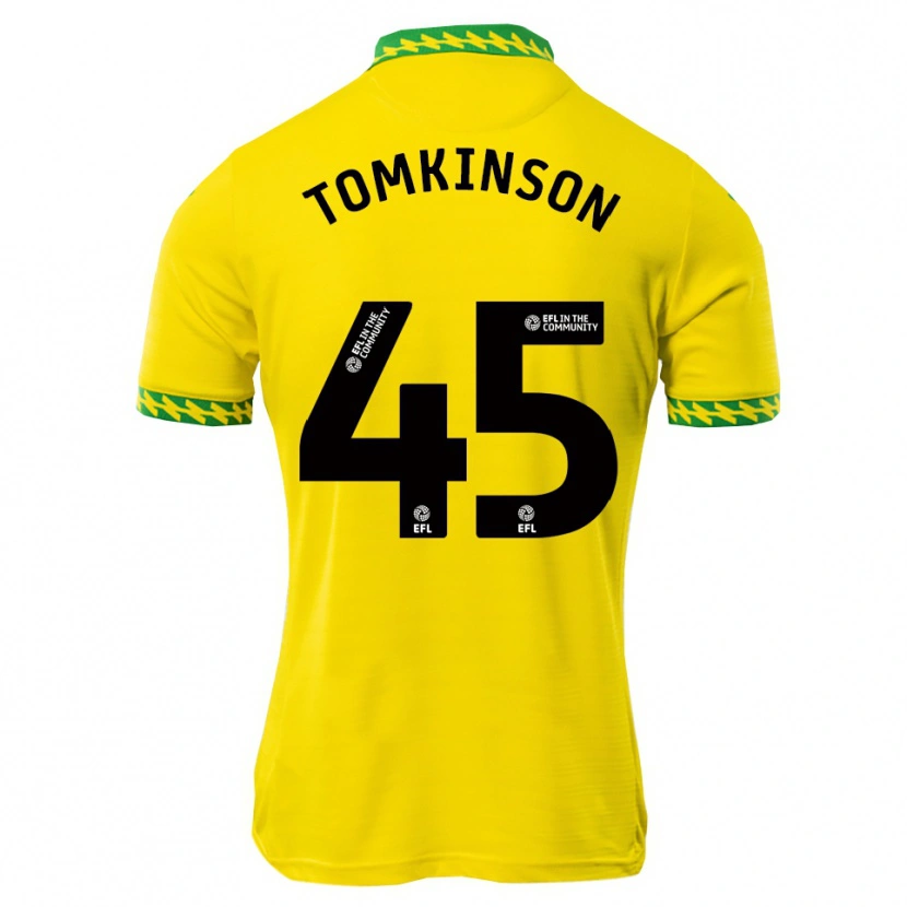 Danxen Mujer Camiseta Jonathan Tomkinson #45 Blanco Verde 1ª Equipación 2025/26 La Camisa México