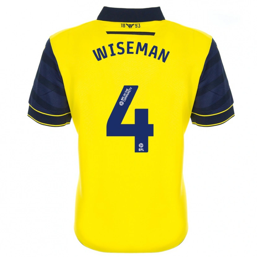 Danxen Mujer Camiseta Kate Wiseman #4 Amarillo Azul Marino 1ª Equipación 2025/26 La Camisa México